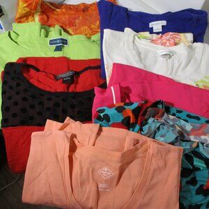Bundle Lot of 8 Ladies Womens Tops Shirts Blouses Large
